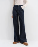 High-Waisted Straight-Leg Cropped Jeans