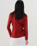 Soft Knit V-Neck Long Sleeve Top