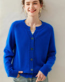 Cashmere Knitted Short Cardigan