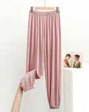 Modal Elastic Waist Full-Length Lounge Pants