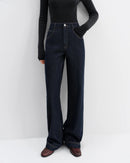 High-Waisted Straight-Leg Full-Length Jeans