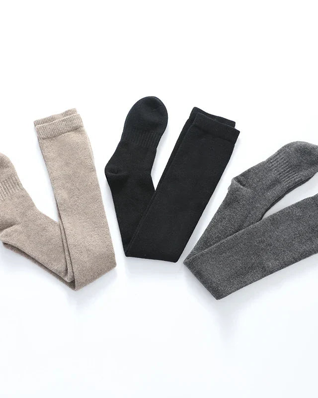 Pure Cashmere Knitted Long Socks