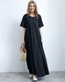 Loose A-Line Short Sleeve Nightgown Dress