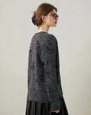 Bright Yarn V-Neck Knit Cardigan
