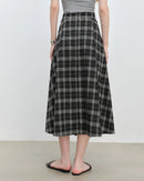 Asymmetrical Hem High-Waisted A-Line Skirt