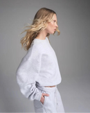 Wool Knit Loose Round-Neck Sweatshirt