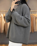 Oversized 100% Wool Turtleneck Sweater