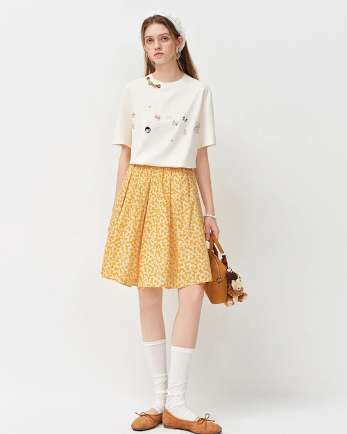 Loose-Fit Printed Short-Sleeve T-Shirt