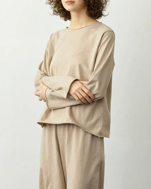 Cotton Long-Sleeve Pajama Two-Piece Set
