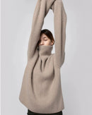 Turtleneck Loose-Fit Cashmere Sweater