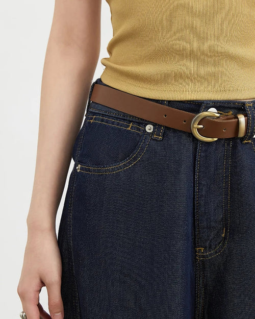 Loose High-Waist Wide Leg Lyocell Jeans