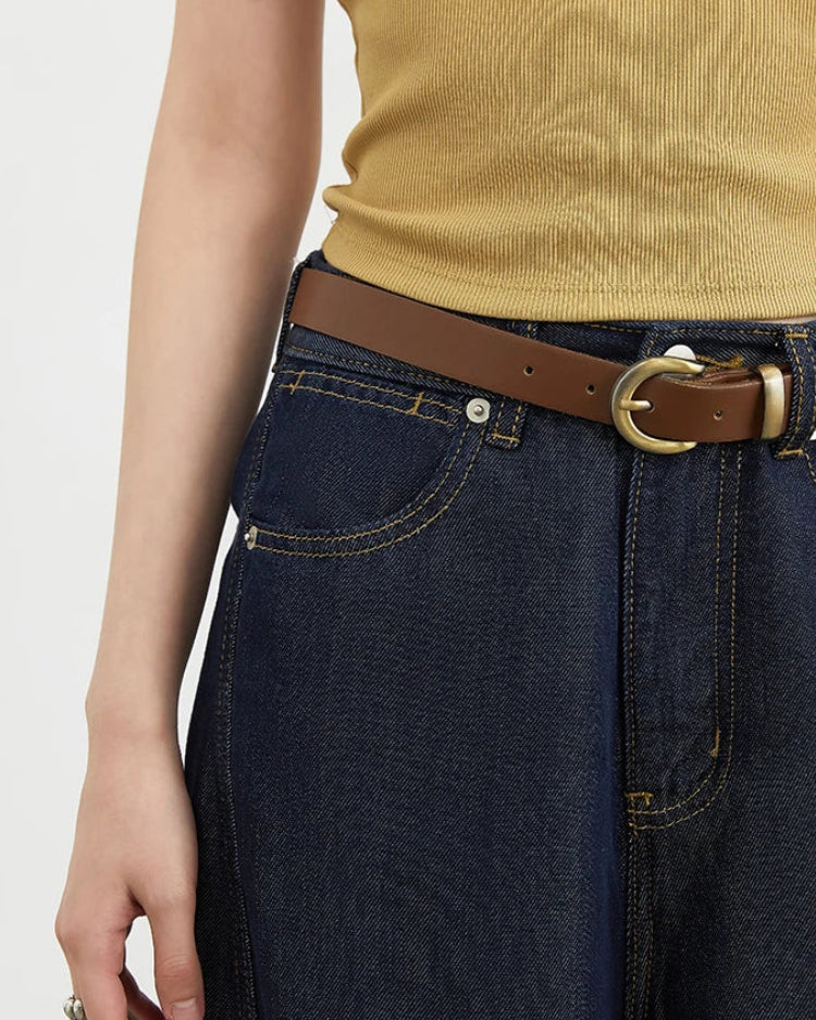 Loose High-Waist Wide Leg Lyocell Jeans