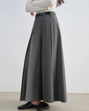 High-Waisted Pleated Wide-Leg Pants