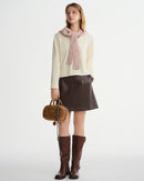 High-Waist A-Line Mini Skirt