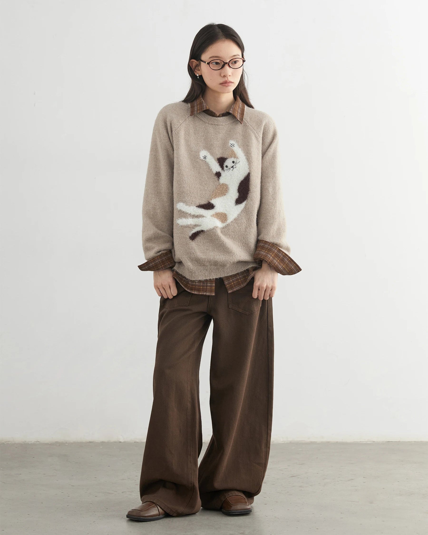 Loose Casual O-Neck Knitted Pullovers