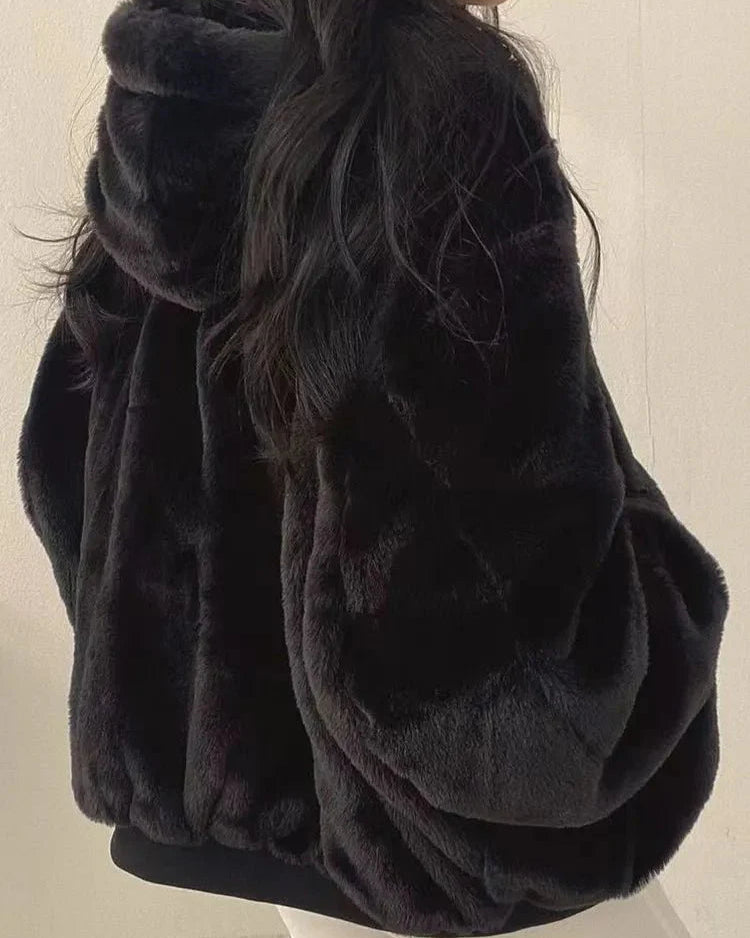Oversized Double Sided Hooded Jacket
