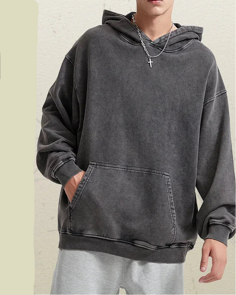 Cotton Loose Retro Thicken Hoodie