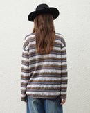 Loose-Fit Drop-Shoulder Striped T-Shirt