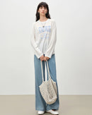 Letter Print Long-Sleeve T-Shirt