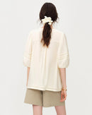 Women's Lace-Panel Casual Shirt