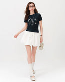 Slim-Fit Cropped Short-Sleeve T-Shirt