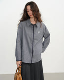 Collegiate Plaid Loose Shirt