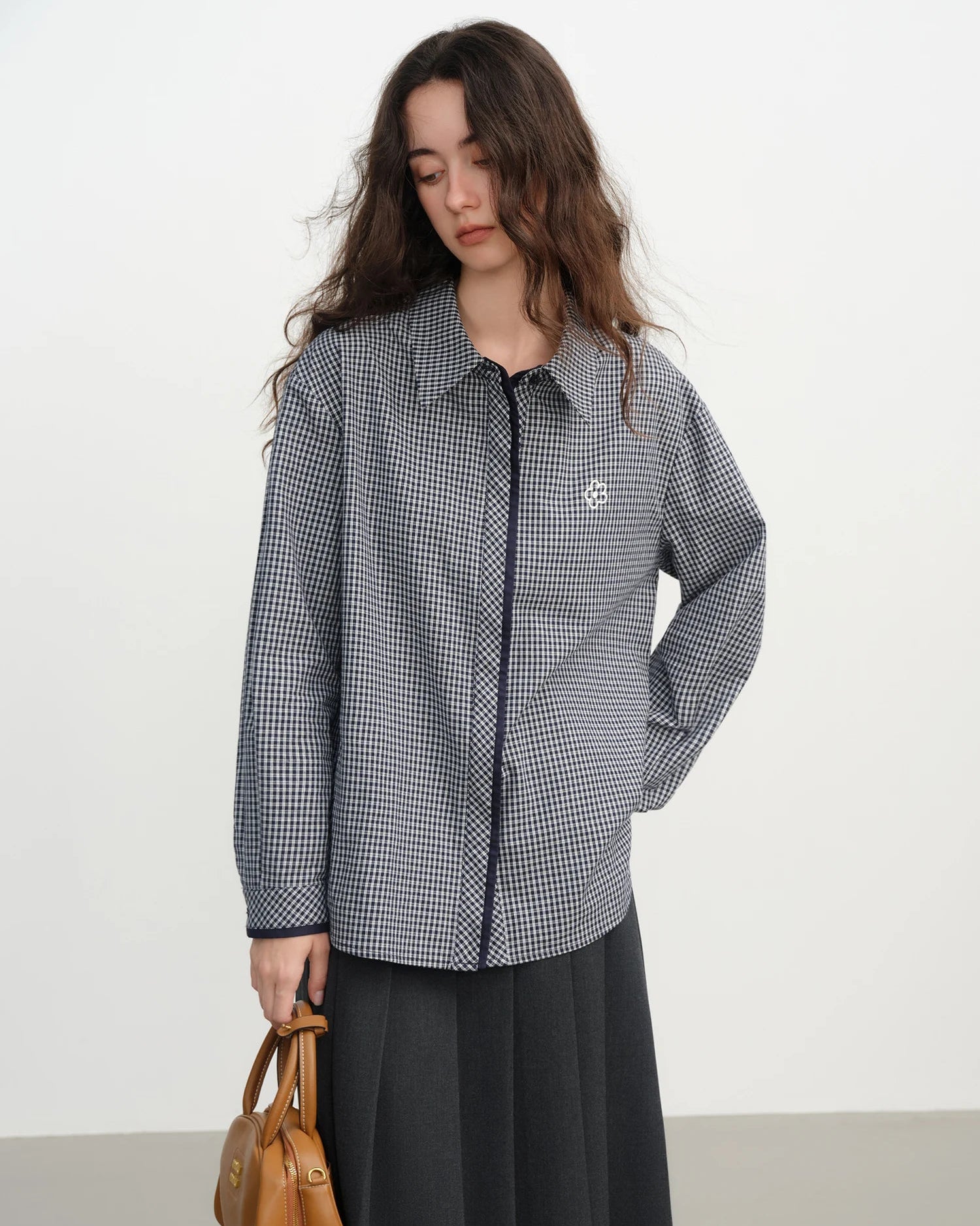 Collegiate Plaid Loose Shirt