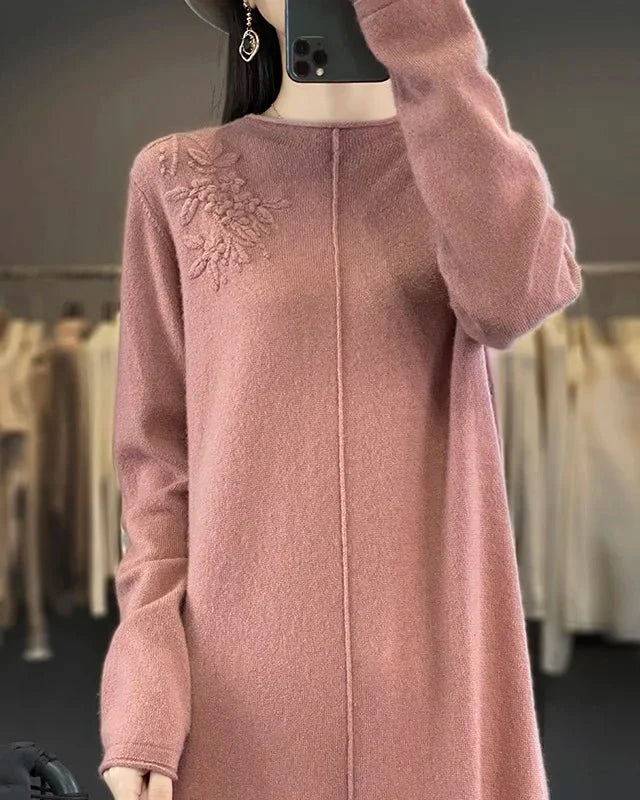 Wool Knitted Long Dress