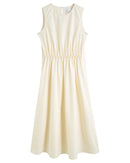 Sleeveless Pleated A-Line Dress