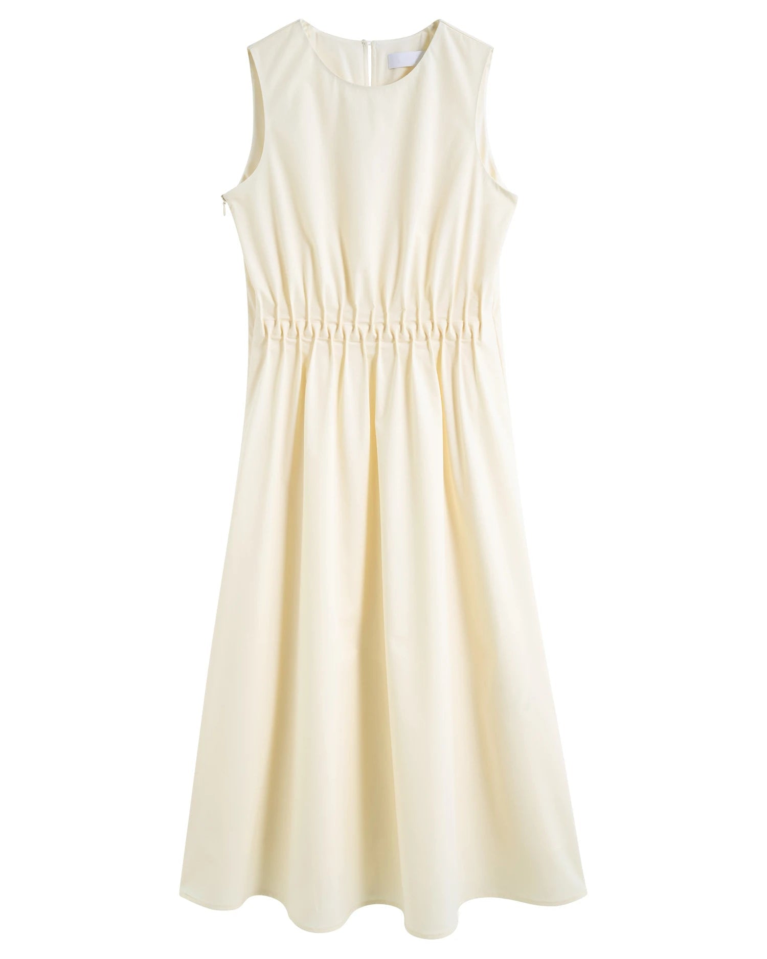 Sleeveless Pleated A-Line Dress