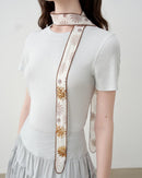 Printed Beaded Ribbon