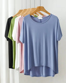 Modal Oversized Short Sleeve Pajama Top