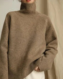 Wool Loose Turtleneck Sweater