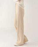 100% Merino Wool Knitted Wide Leg Trousers