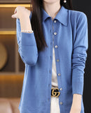 Basic Wool Shirt Cardigan