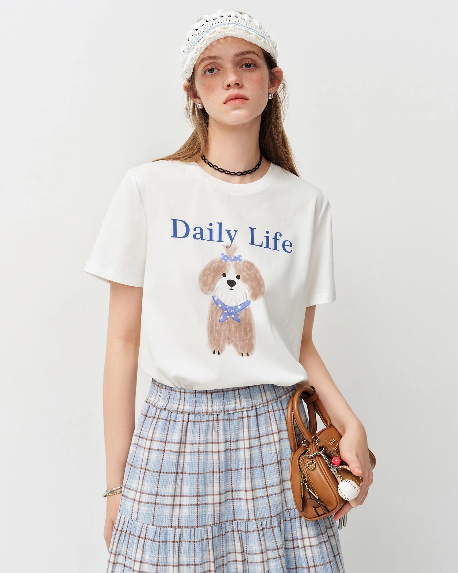 Puppy Print Crew-Neck T-Shirt