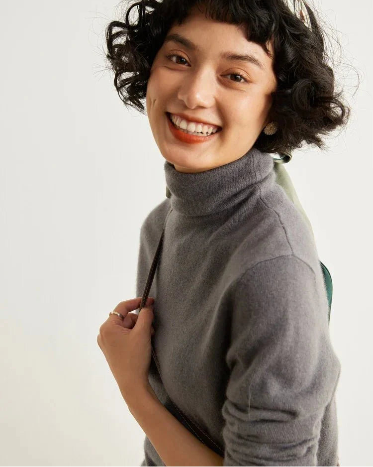 Cashmere Pile Collar Jumper