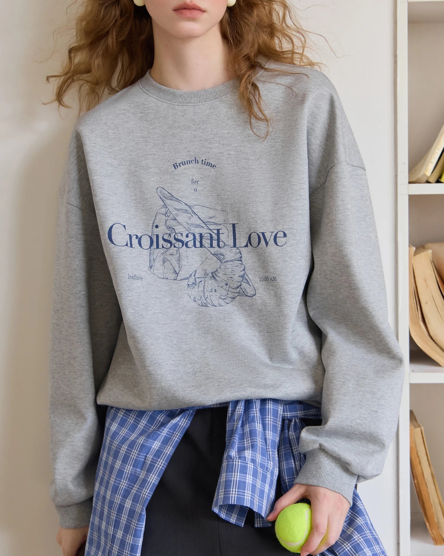 Loose-Fit Crewneck Cotton Sweatshirt
