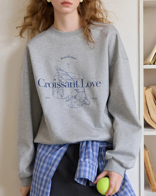 Loose-Fit Crewneck Cotton Sweatshirt