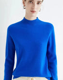 Basic Style Round Neck Wool Jumper
