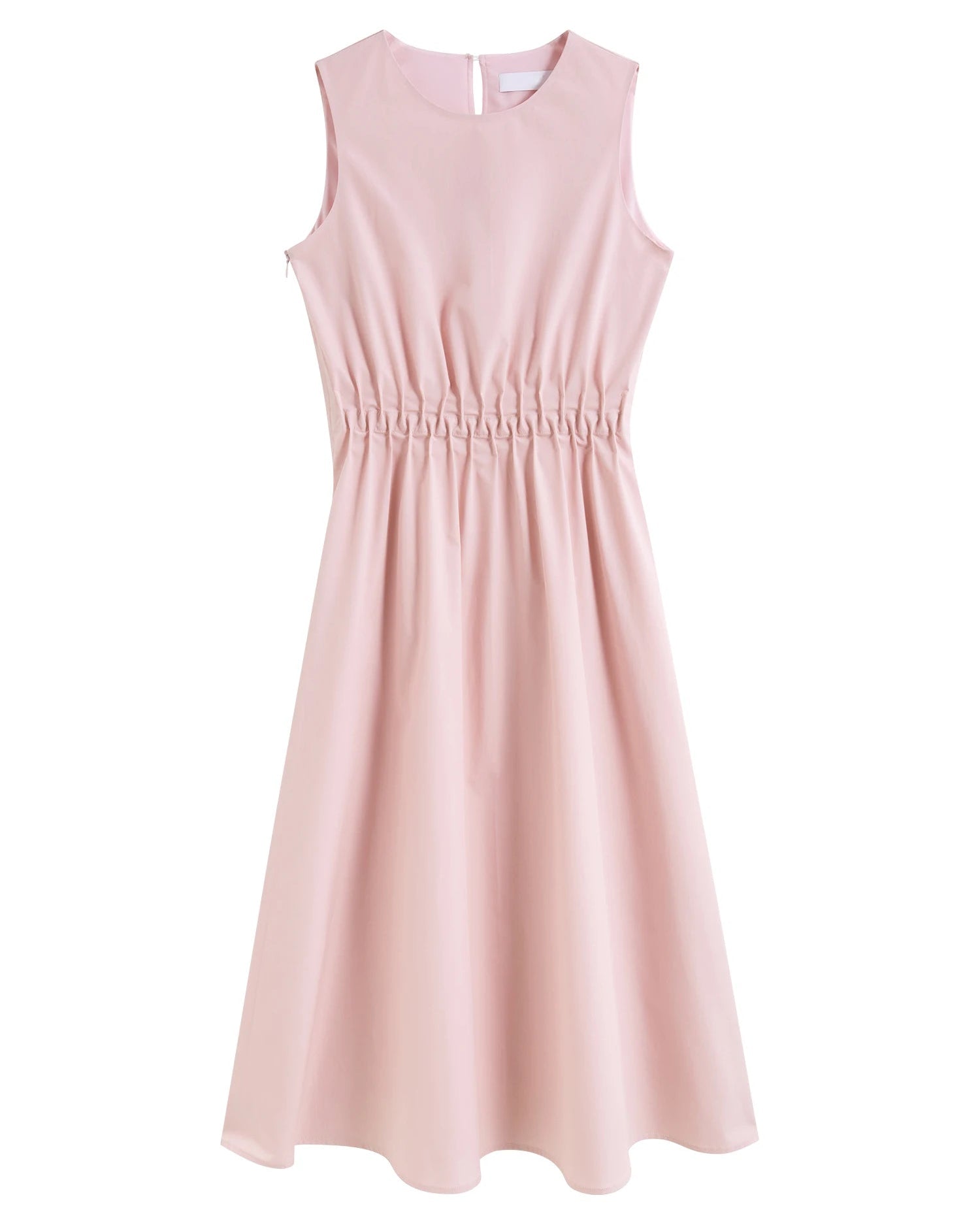 Sleeveless Pleated A-Line Dress