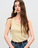 Slim-Fit A-Line Sleeveless Knitted Vest