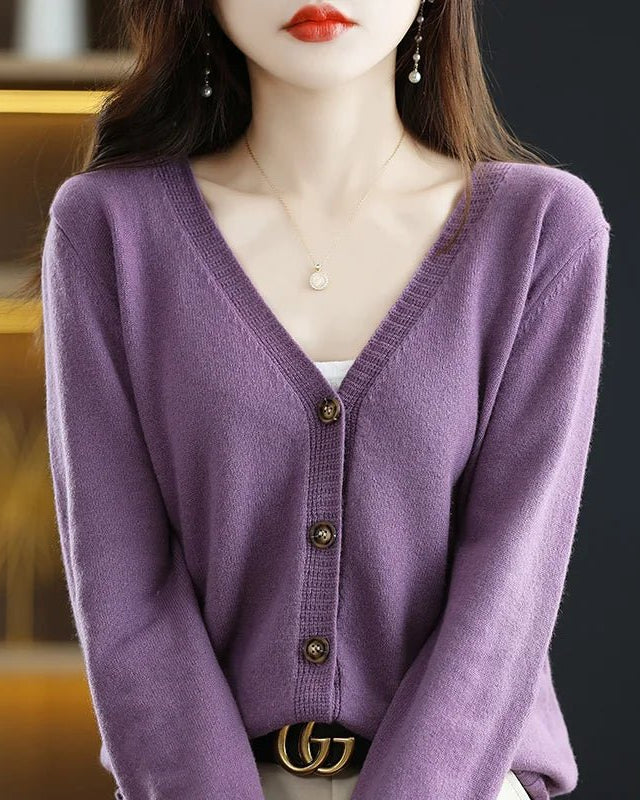Wool Knitted Causal Cardigan