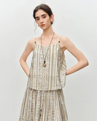 Printed Sleeveless Vest