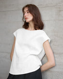 Linen Short Sleeve O-Neck Shirts