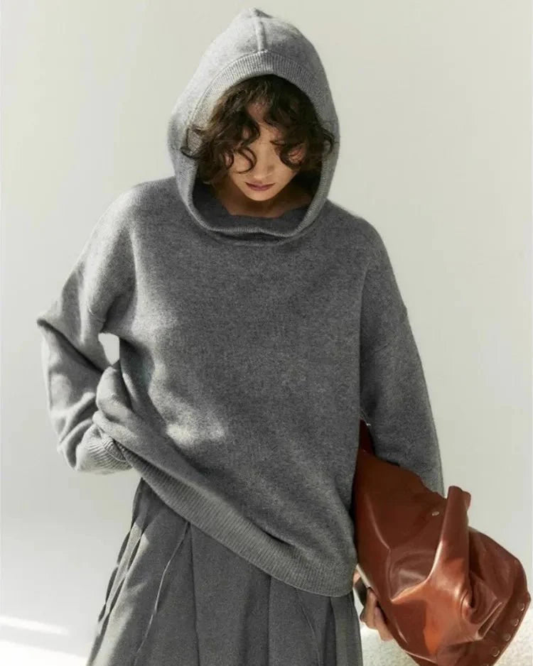 Base Knit Sweater Hoodies