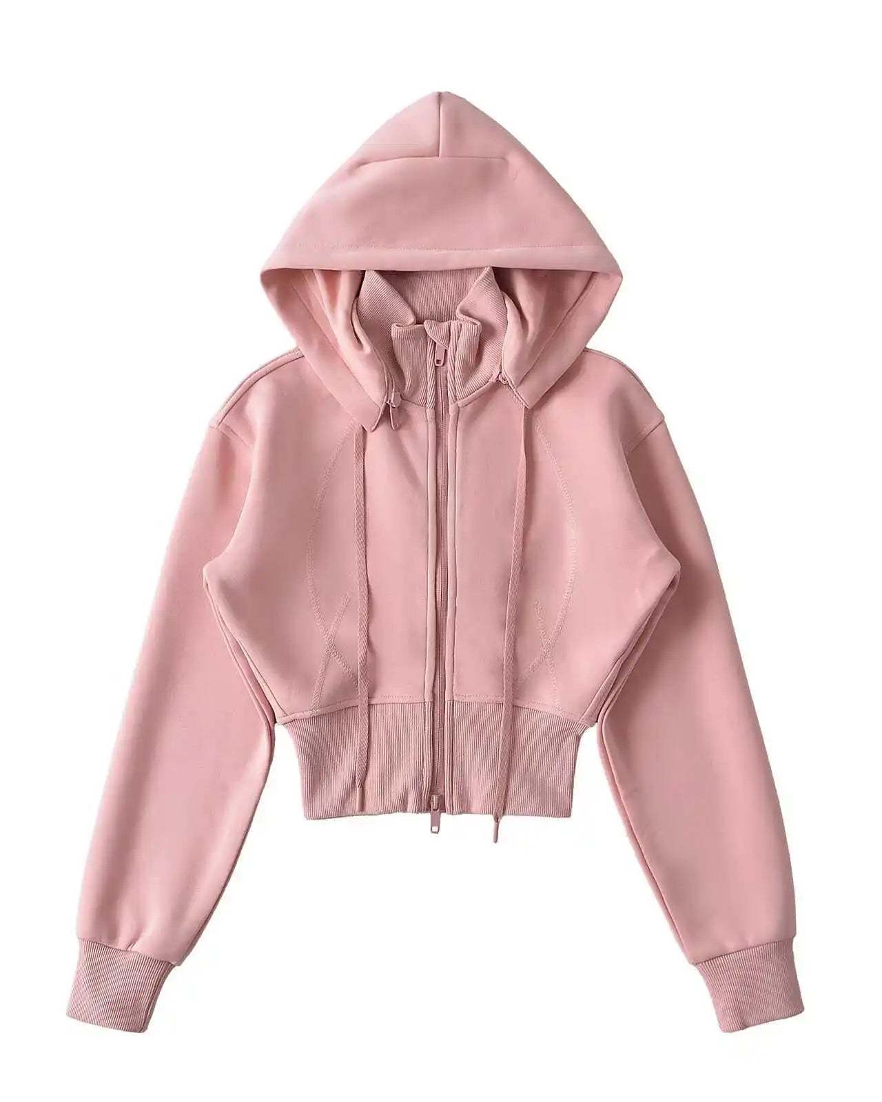 Zip-Up Cropped Sport Jacket