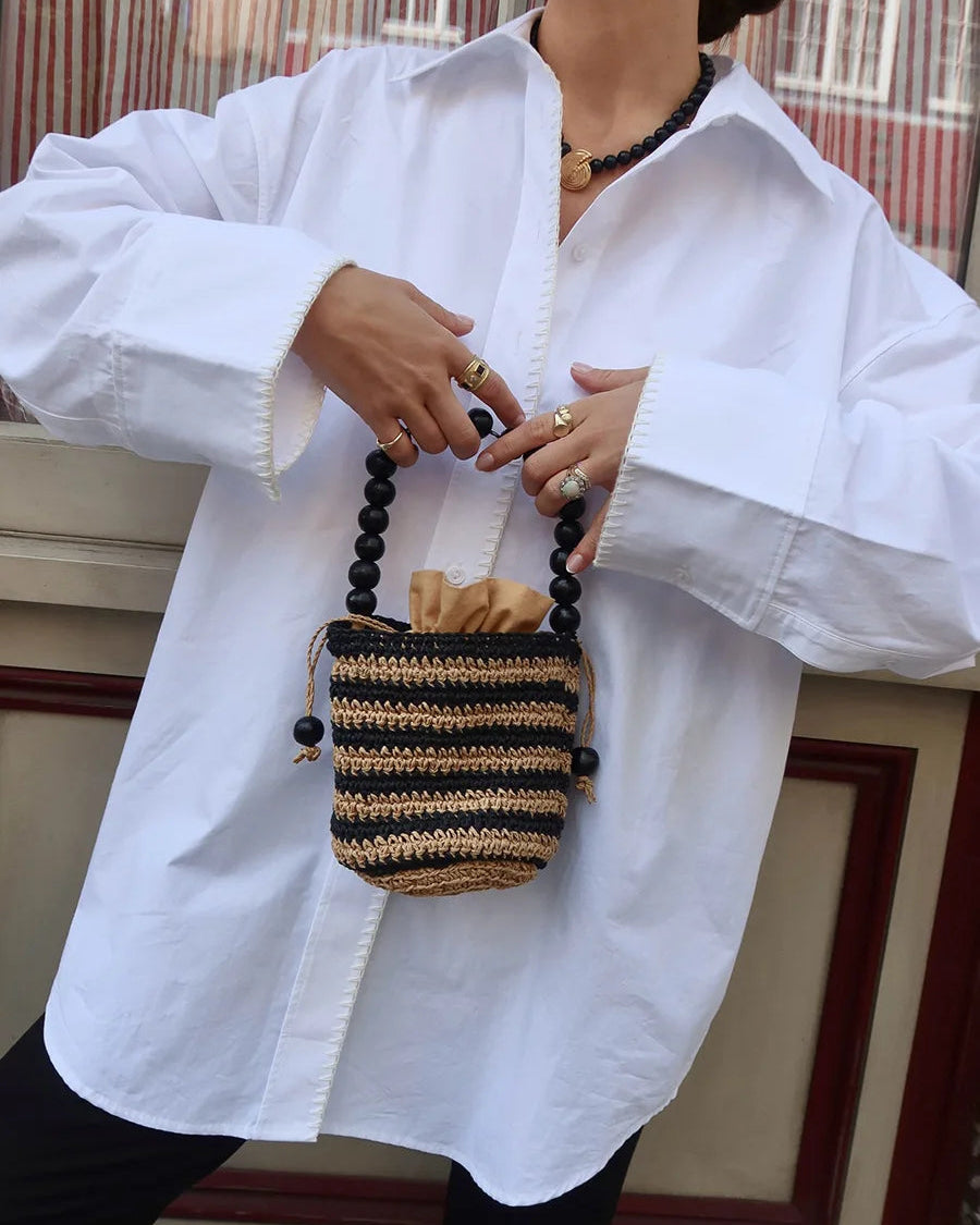 Cotton Minimalist Lapel Long-Sleeve Shirt