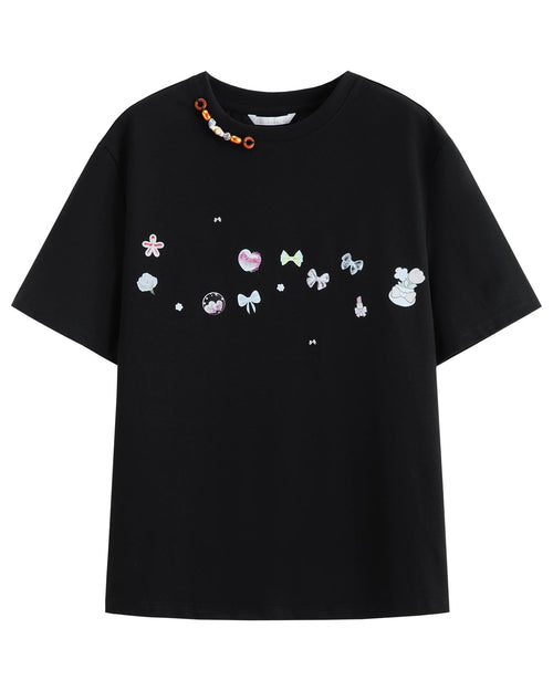 Loose-Fit Printed Short-Sleeve T-Shirt