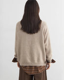 Loose Casual O-Neck Knitted Pullovers